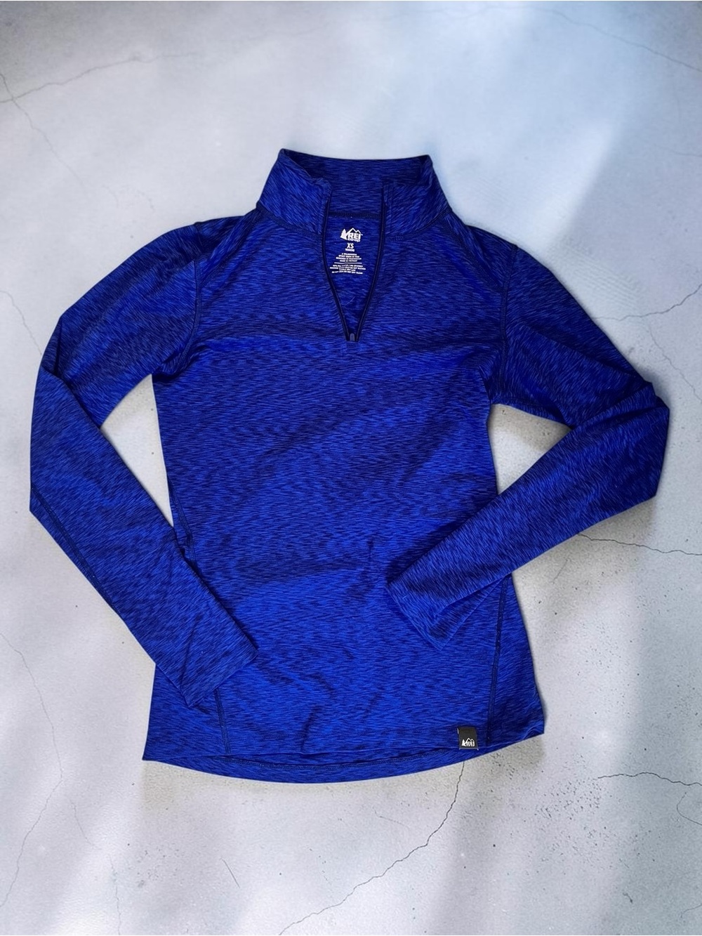 REI Women's Long Sleeve Half-Zip Pullover - Blue Heather